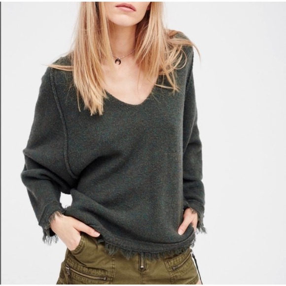 Free People Sweaters - Free People Irresistible Sweater Oversized Gray Size XS